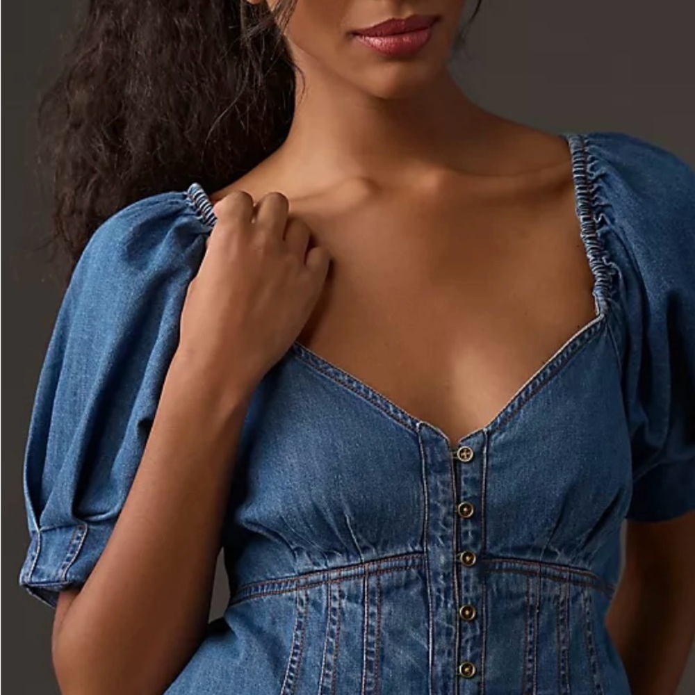 Stylish Blue Denim Top